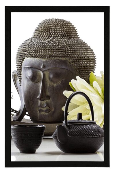 Poster natura moartă wellness cu Buddha