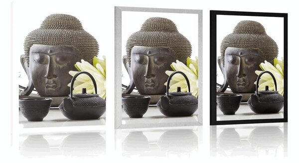 Poster natura moartă wellness cu Buddha