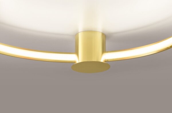 Plafonieră LED RIO LED/50W/230V CRI90 3000K d. 78 cm auriu Thoro TH.252
