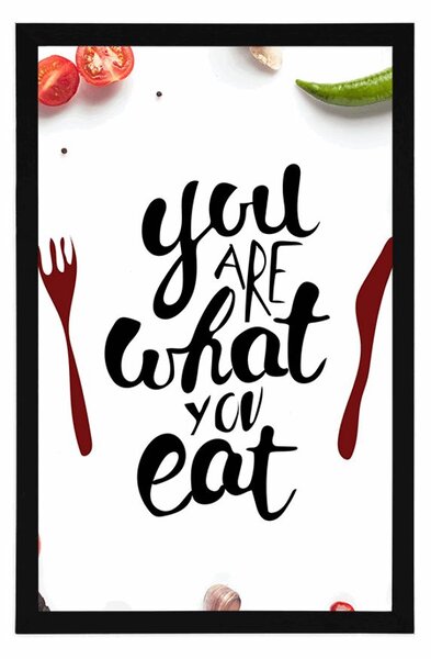 Poster cu inscripția - You are what you eat