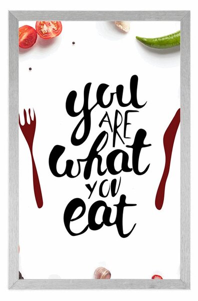 Poster cu inscripția - You are what you eat