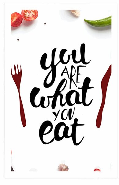 Poster cu inscripția - You are what you eat