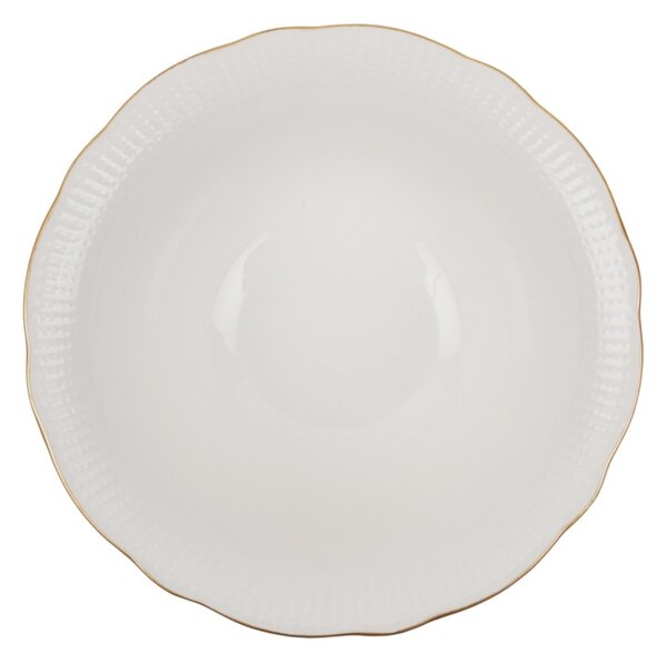 Set farfurii servire, 24 bucati Luccevana Blue Alb 22x22x2 cm