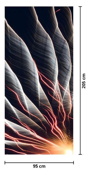 Fototapet pentru ușă - Descărcare luminii (95x205cm)