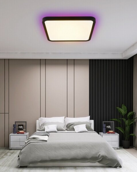 Immax NEO 07167-B40-LED RGBCCT Lampă dimabilă 50W/230V Wi-Fi Tuya negru+DO