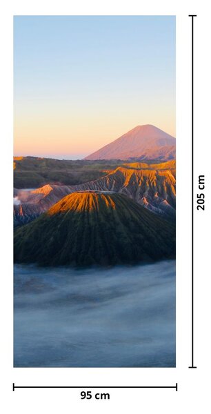 Fototapet pentru ușă - Munții Bromo din Indonezia (95x205cm)