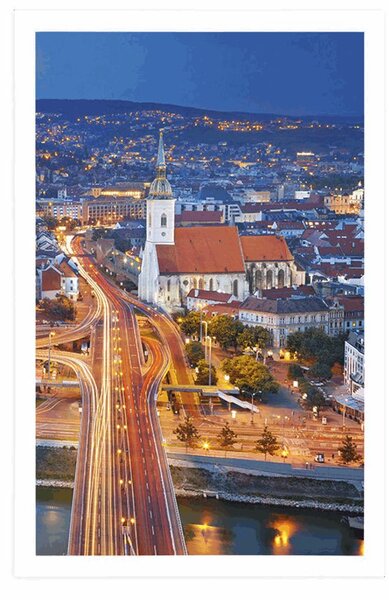 Poster vedere la Bratislava de noapte