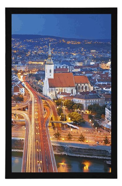 Poster vedere la Bratislava de noapte