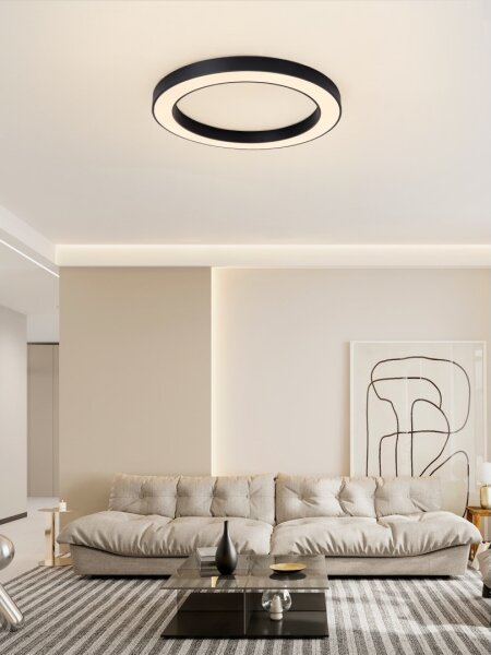 Plafonieră LED dimabilă PASTEL LED/68W/230V 95 cm negru Tuya Immax NEO 07210L + telecomandă