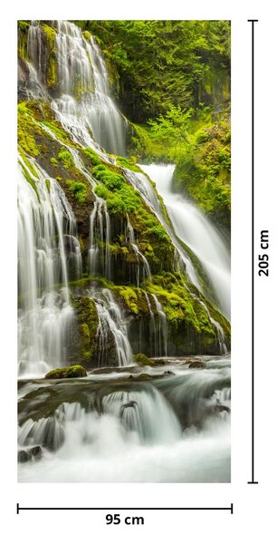 Fototapet pentru ușă - Cascadă (95x205cm)