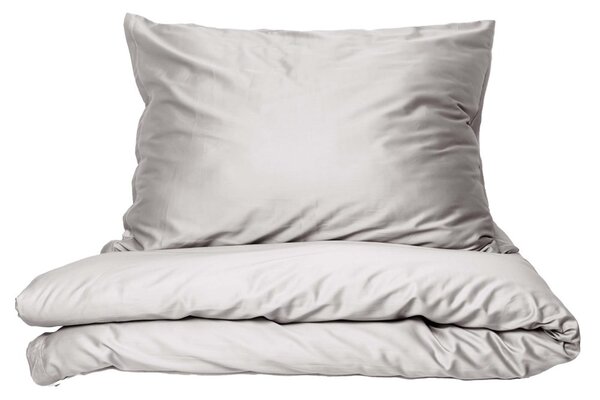 Lenjerie de pat din bumbac satinat - Silver | 140 x 200 cm / 70 x 90 cm