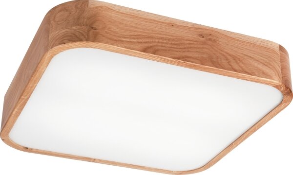 Plafonieră OAK SQUARE 4xE27/15W/230V 45x45 cm stejar