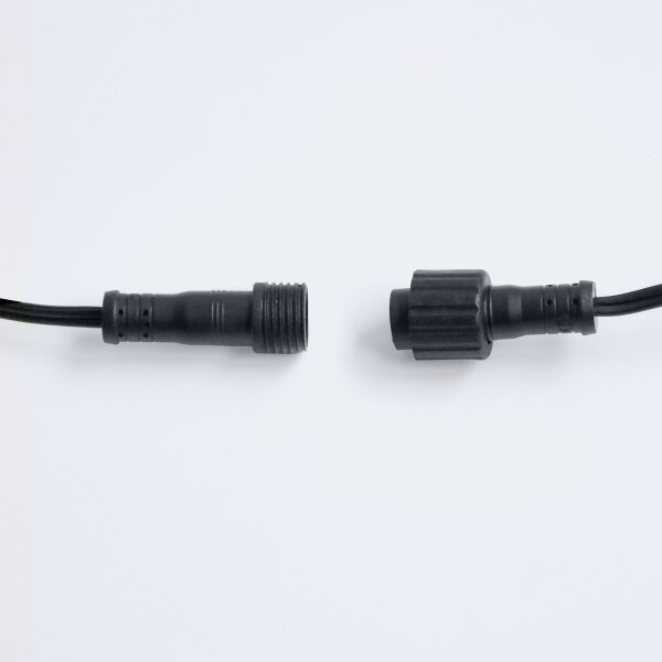 Brilagi - Ghirlandă LED decorativă pentru exterior, 25 x E12, 20 m, negru, IP44, alb cald