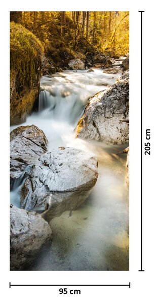 Fototapet pentru ușă - Pârâu de munte (95x205cm)