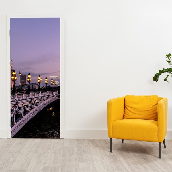 Fototapet pentru ușă - Podul Alexandru al III-lea în Paris (95x205cm)