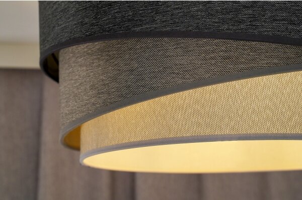 Lustră aplicată Duolla KOBO 1xE27/15W/230V d. 45 cm gri/alb