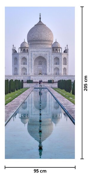 Fototapet pentru ușă - Taj Mahal la răsărit de soare (95x205cm)
