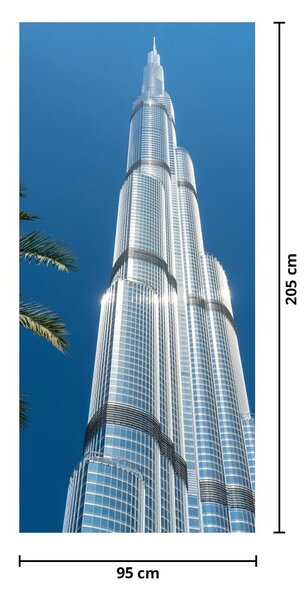Fototapet pentru ușă - Burj Khalifa (95x205cm)
