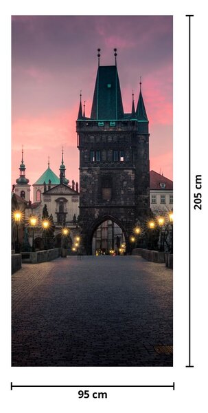 Fototapet pentru ușă - Pe podul Karol (95x205cm)