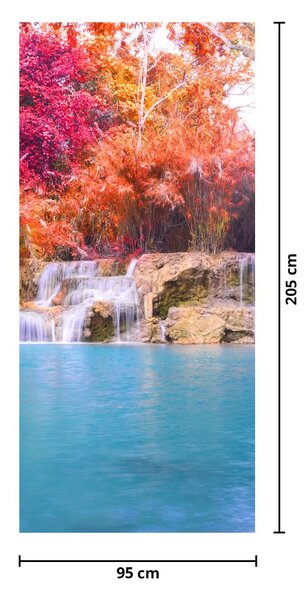Fototapet pentru ușă - Laguna turcoaz (95x205cm)