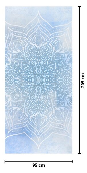 Fototapet pentru ușă - Mandala de iarnă (95x205cm)