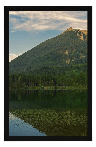 Poster lacul lângă munți