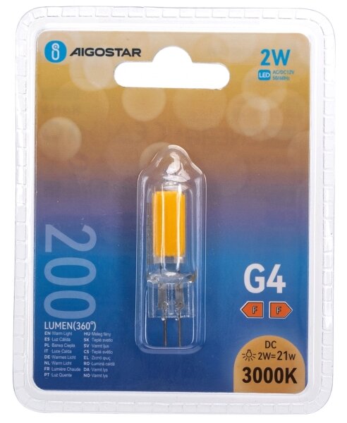 Bec LED G4/2W/12V 3000K - Aigostar