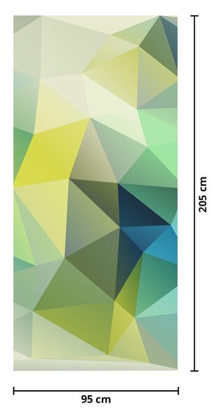 Fototapet pentru ușă - Abstracție geometrică (95x205cm)