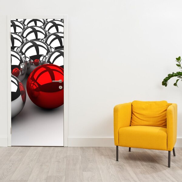 Fototapet pentru ușă - Bile strălucitoare (95x205cm)
