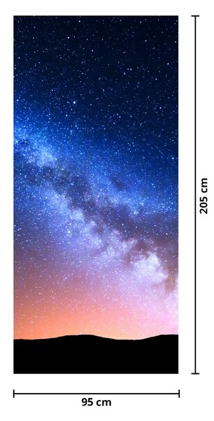 Fototapet pentru ușă - Frumusețea stelelor (95x205cm)