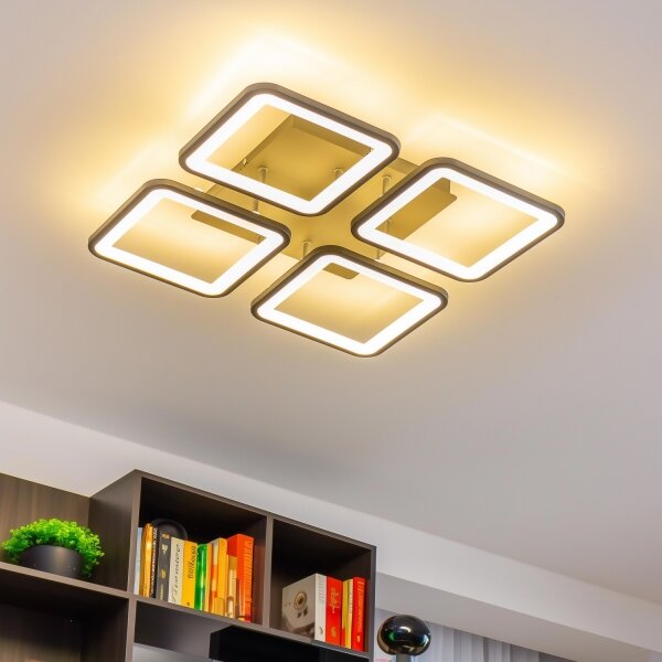 Lustră LED dimabilă aplicată Brilagi SQUARED LED/85W/230V 3000-6500K + telecomandă