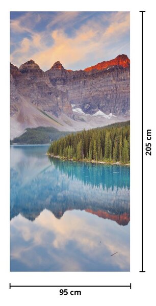 Fototapet pentru ușă - Peisaj montan din Canada (95x205cm)