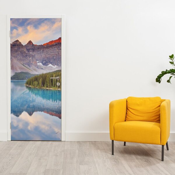 Fototapet pentru ușă - Peisaj montan din Canada (95x205cm)