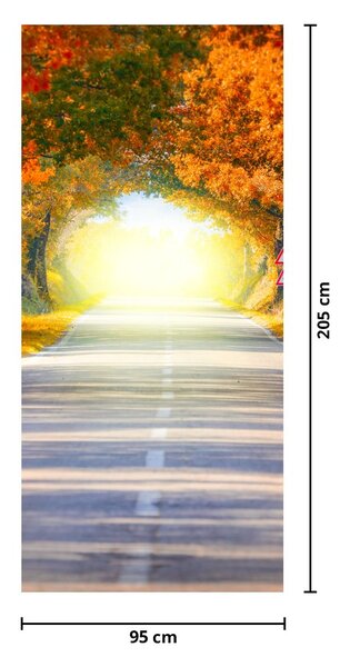 Fototapet pentru ușă - Bolta din coroana cpacilor (95x205cm)