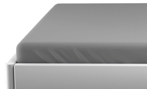 Cearsaf jersey pentru patut copii gri 70 x 140 cm
