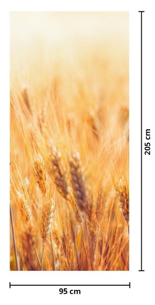 Fototapet pentru ușă - câmp cu cereale (95x205cm)