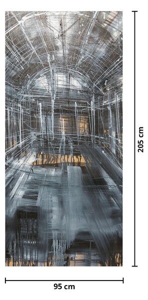 Fototapet pentru ușă - Interiorul clădirii vechi (95x205cm)