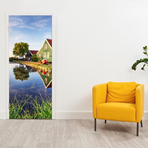 Fototapet pentru ușă - Mori olandeze (95x205cm)