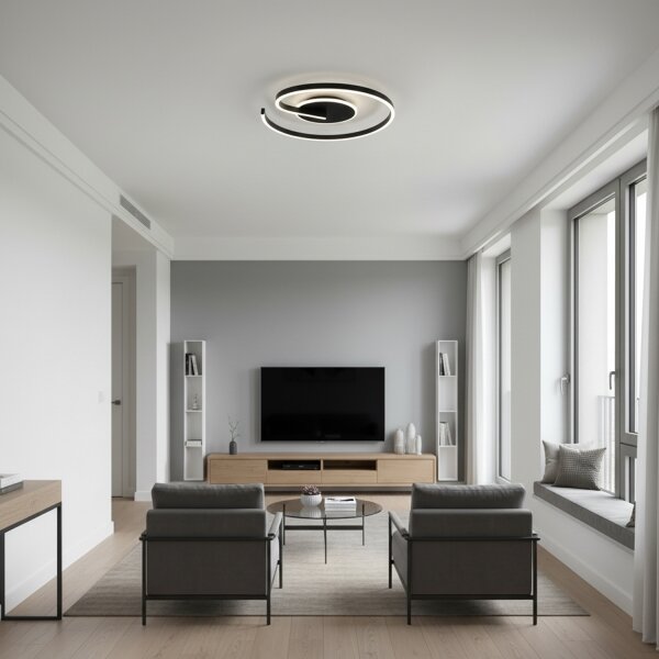 Brilagi - Plafonieră LED reglabilă SPIRAL LED/56W/230V 3000/4000/6000K + telecomandă