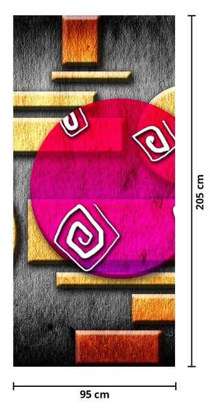 Fototapet pentru ușă - Simboluri istorice abstract (95x205cm)