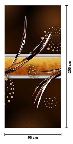 Fototapet pentru ușă - Fluturi abstract (95x205cm)