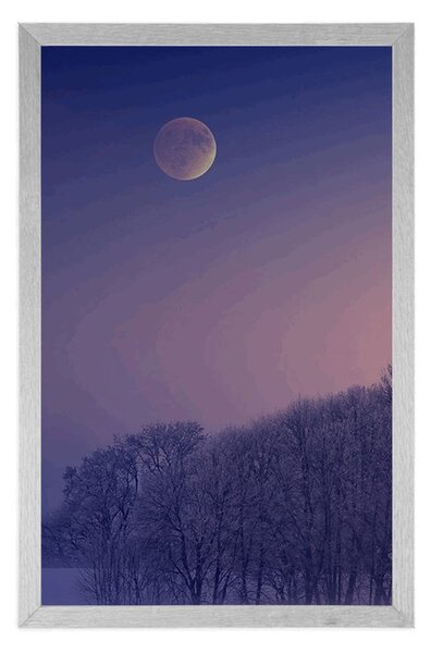 Poster lună plină deasupra satului