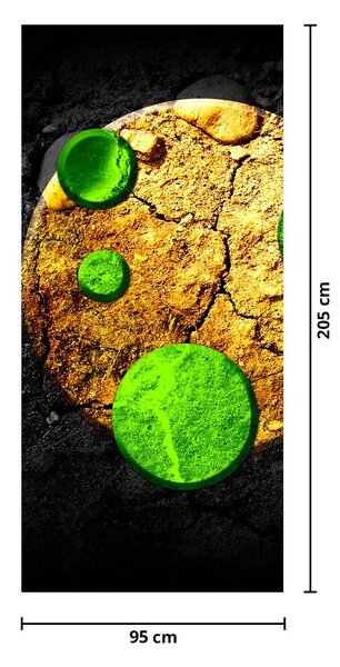 Fototapet pentru ușă - Abstract bile (95x205cm)