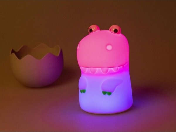 Lampă LED RGB tactilă reîncărcabilă dimabilă pentru copii MegaLight DIGGY DINO LED/5V