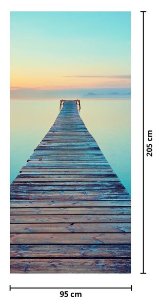 Fototapet pentru ușă - Ponton la infinit (95x205cm)