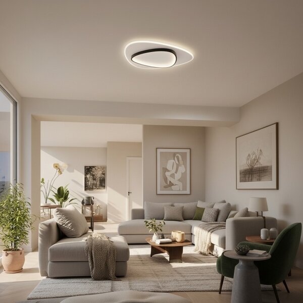 Brilagi - Plafonieră LED reglabilă FLARE 70W/230V 3000/4000/6000K, cu telecomandă