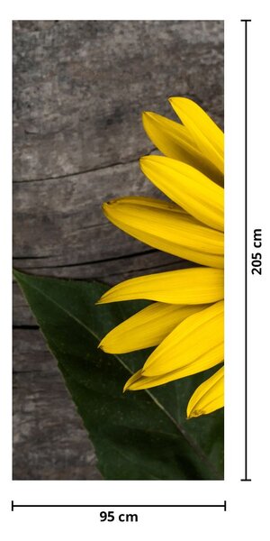 Fototapet pentru ușă - Floarea soarelui (95x205cm)