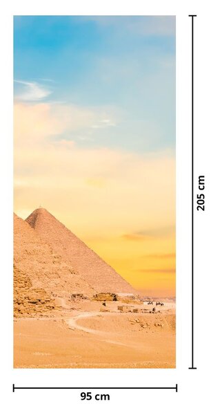 Fototapet pentru ușă - Piramide din Egipt (95x205cm)