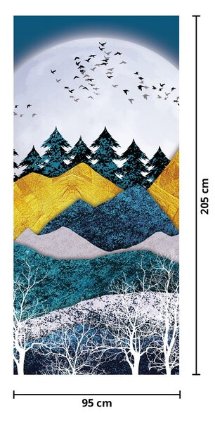 Fototapet pentru ușă - Peisaj polar (95x205cm)
