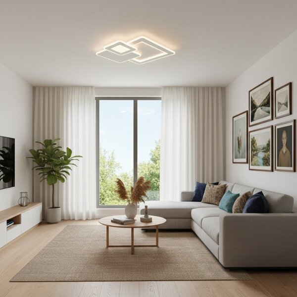 Brilagi - Plafonieră LED dimabilă MODERN LED/93W/230V 3000-6000K + telecomandă